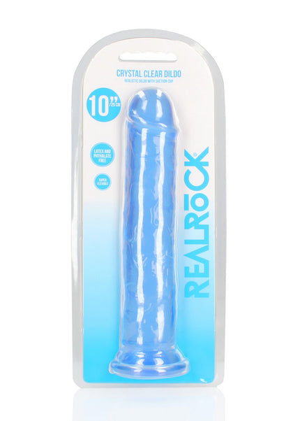 REALROCK 28 cm Straight Dildo - Blue - Blue 28 cm (10'') Dong