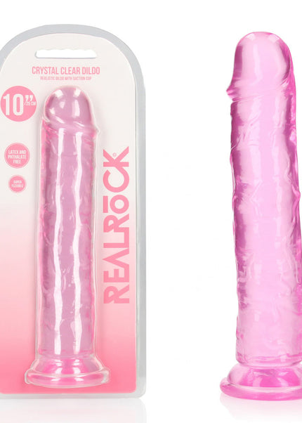 REALROCK 28 cm Straight Dildo - Pink - Pink 28 cm (10'') Dong