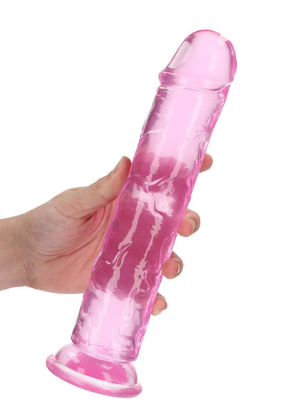 REALROCK 28 cm Straight Dildo - Pink - Pink 28 cm (10'') Dong