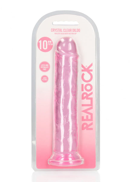 REALROCK 28 cm Straight Dildo - Pink - Pink 28 cm (10'') Dong