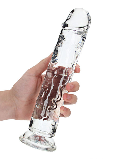 REALROCK 28 cm Straight Dildo - Transparent - Clear 28 cm (10'') Dong