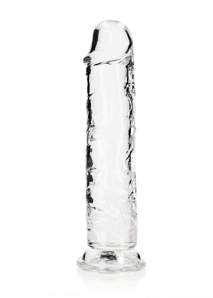 REALROCK 28 cm Straight Dildo - Transparent - Clear 28 cm (10'') Dong