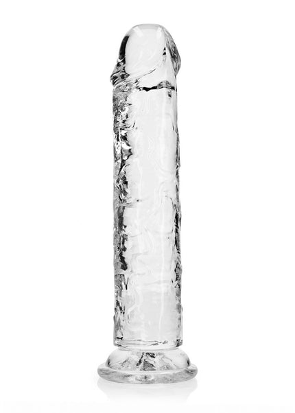 REALROCK 28 cm Straight Dildo - Transparent - Clear 28 cm (10'') Dong