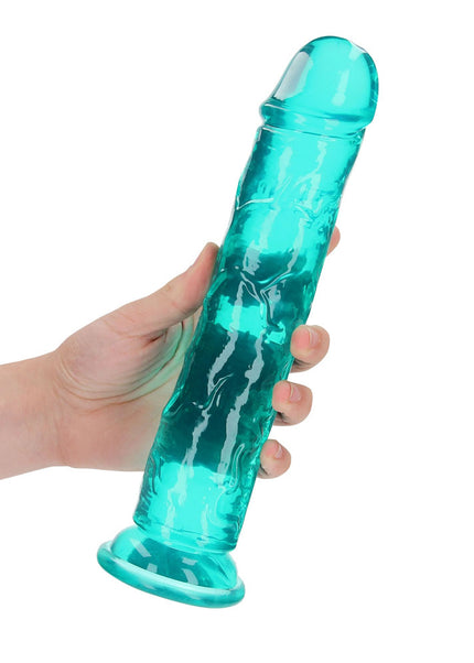 REALROCK 28 cm Straight Dildo - Turquoise - Turquoise 28 cm (10'') Dong