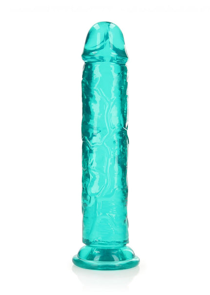 REALROCK 28 cm Straight Dildo - Turquoise - Turquoise 28 cm (10'') Dong