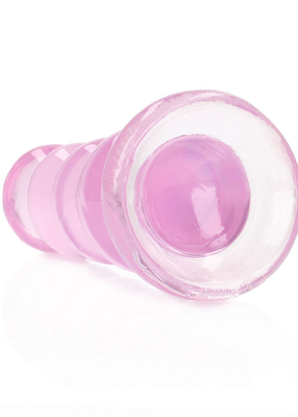 REALROCK Crystal Clear Curvy Anal Plug – Pink | 14 cm