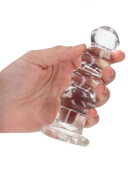 REALROCK Crystal Clear Curvy Anal Plug – Clear | 14 cm