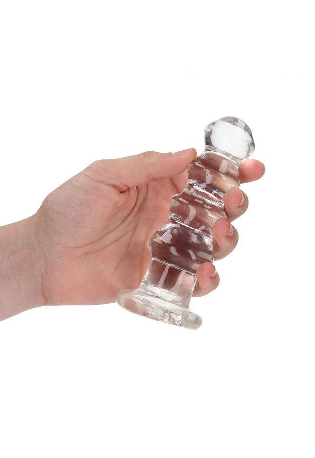 REALROCK Crystal Clear Curvy Anal Plug – Clear | 14 cm