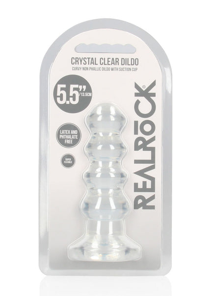REALROCK Crystal Clear Curvy Anal Plug – Clear | 14 cm