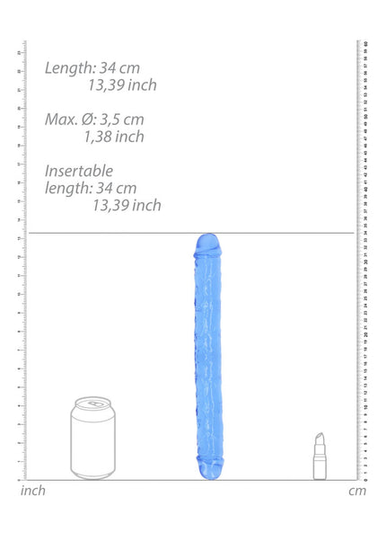 REALROCK 34 cm Double Dong - Blue - Blue 34 cm (14'') Double Dong