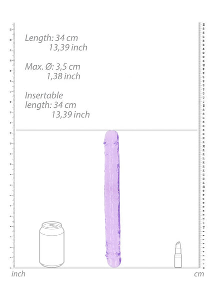 REALROCK 34 cm Double Dong - Purple - Purple 34 cm (14'') Double Dong