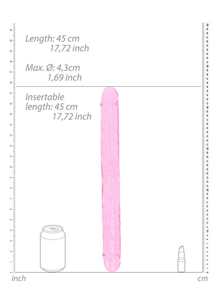 REALROCK 45 cm Double Dong - Pink - Pink 45 cm (18'') Double Dong