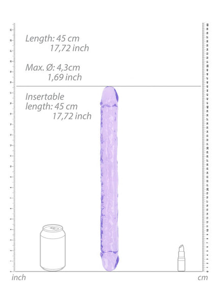 REALROCK 45 cm Double Dong - Purple - Purple 45 cm (18'') Double Dong