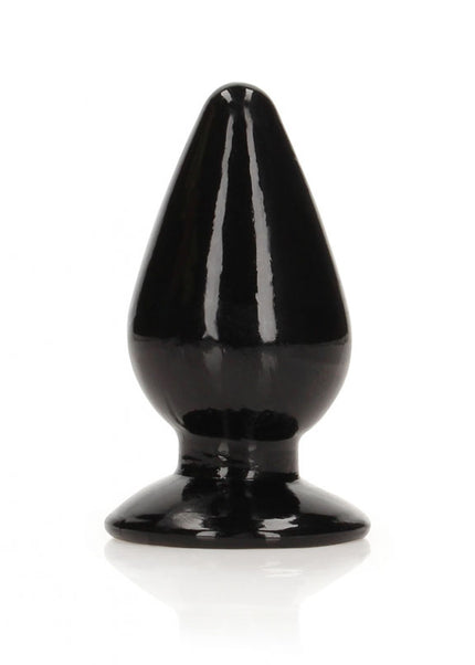 REALROCK 9 cm Anal Plug - Black - Black 9 cm (3.5'') Butt Plug