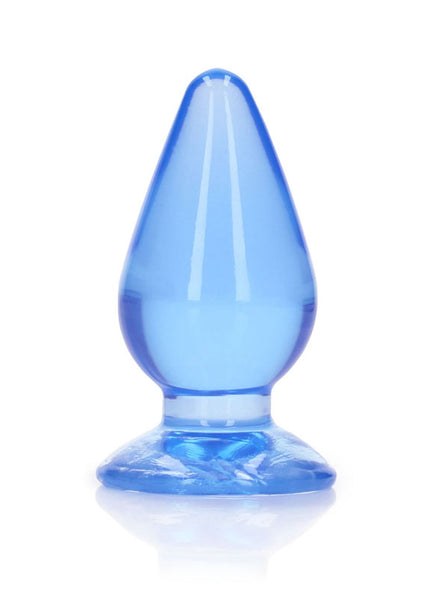 REALROCK 9 cm Anal Plug - Blue - Blue 9 cm (3.5'') Butt Plug
