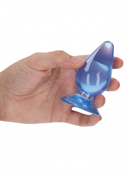 REALROCK 9 cm Anal Plug - Blue - Blue 9 cm (3.5'') Butt Plug