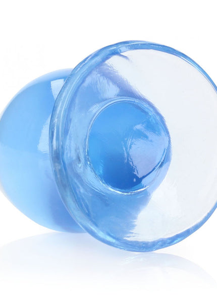 REALROCK 9 cm Anal Plug - Blue - Blue 9 cm (3.5'') Butt Plug
