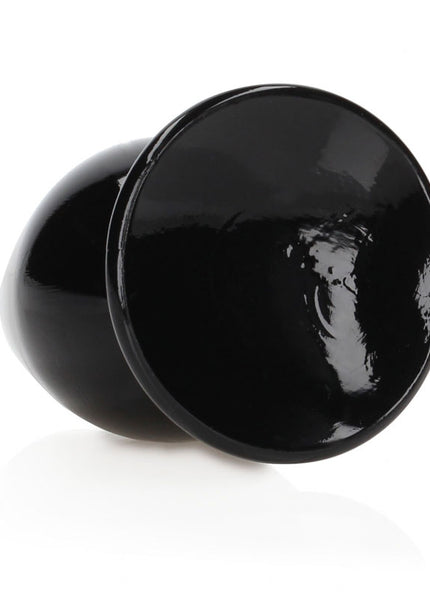 REALROCK 11.5 cm Anal Plug - Black - Black 11.5 cm (4.5'') Butt Plug