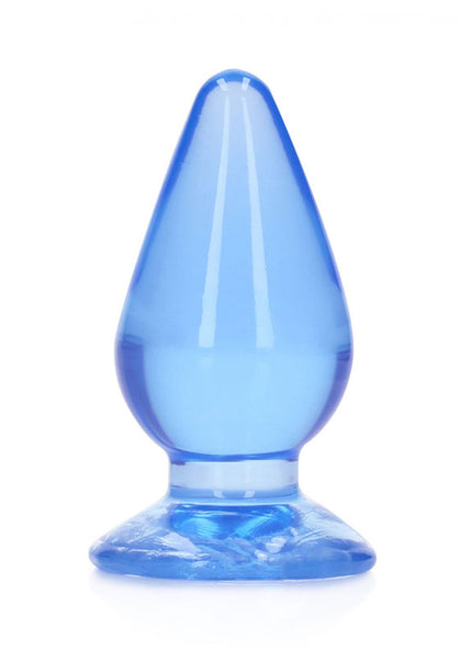 REALROCK 11.5 cm Anal Plug - Blue - Blue 11.5 cm (4.5'') Butt Plug