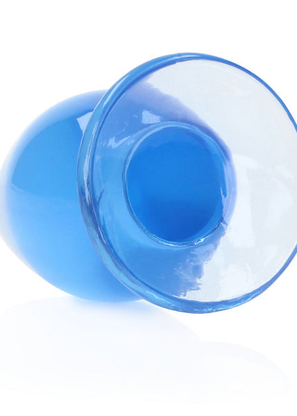 REALROCK 11.5 cm Anal Plug - Blue - Blue 11.5 cm (4.5'') Butt Plug