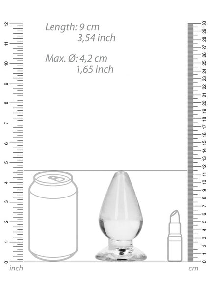 REALROCK 11.5 cm Anal Plug - Clear - Clear 11.5 cm (4.5'') Butt Plug