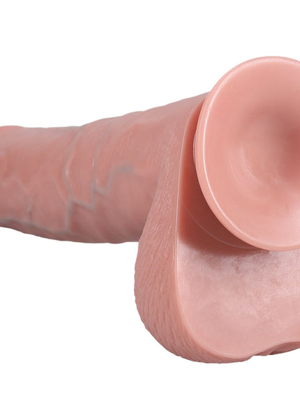 REALROCK 33cm Extra Long Dildo with Balls - Flesh - Flesh 33 cm (13'') Extra Long Dong