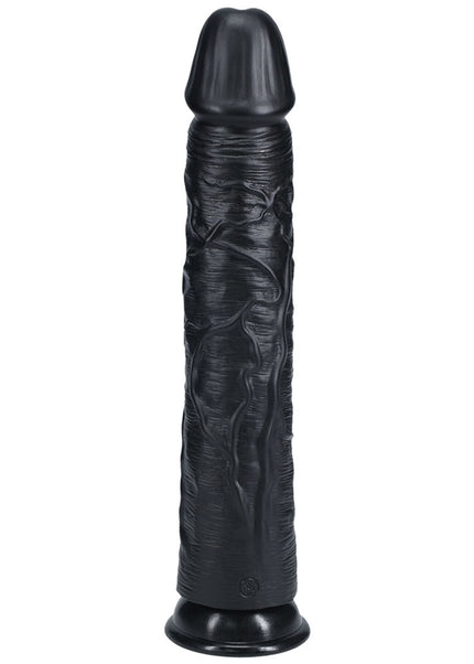 REALROCK 33cm Extra Long Dildo - Black - Black 33 cm (13'') Extra Long Dong