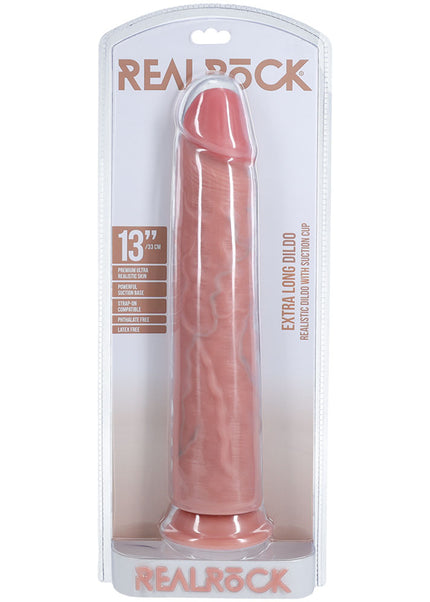 REALROCK 33cm Extra Long Dildo - Flesh - Flesh 33 cm (13'') Extra Long Dong