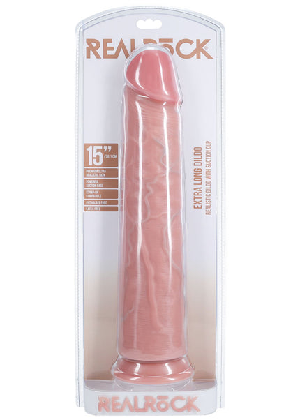 REALROCK 38cm Extra Long Dildo - Flesh - Flesh 38 cm (15'') Extra Long Dong