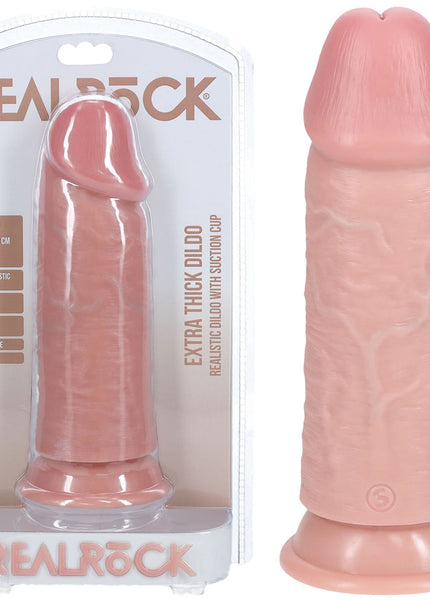 REALROCK 20cm Extra Thick Dildo - Flesh - Flesh 20 cm (8'') Extra Thick Dong