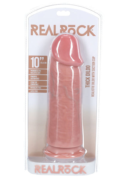 REALROCK 25cm Extra Thick Dildo - Flesh - Flesh 25 cm (10'') Extra Thick Dong