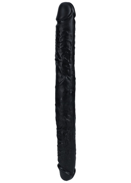 REALROCK 40cm Thick Double Dildo - Black - Black 40 cm (16'') Thick Double Dong