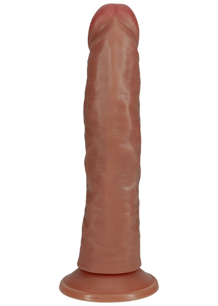 REALROCK 15cm Vibrating Cock - Tan - Tan 15.2 cm (6'') USB Rechargeable Vibrating Dong