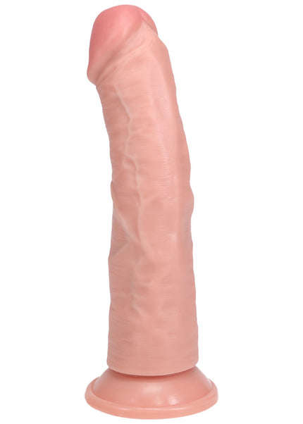 REALROCK 20cm Vibrating Cock - Flesh - Flesh 20.3 cm (8'') USB Rechargeable Vibrating Dong