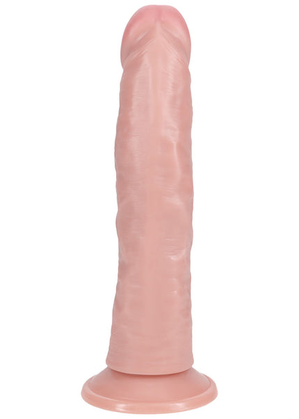 REALROCK 20cm Vibrating Cock - Flesh - Flesh 20.3 cm (8'') USB Rechargeable Vibrating Dong