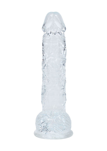 REALROCK 5'' Crystal Clear Dildo with Balls - Clear - Clear 14.7 cm Dong