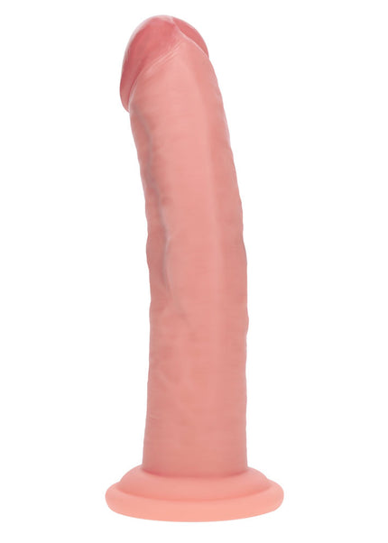 REALROCK Dual Density Silicone 7'' Curved Dildo - Flesh - Flesh 18.5 cm Dildo