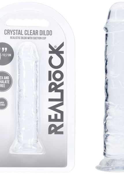 REALROCK Realistic 5'' Dildo - Clear - Clear 12.7 cm Dildo