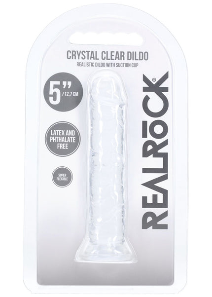 REALROCK Realistic 5'' Dildo - Clear - Clear 12.7 cm Dildo