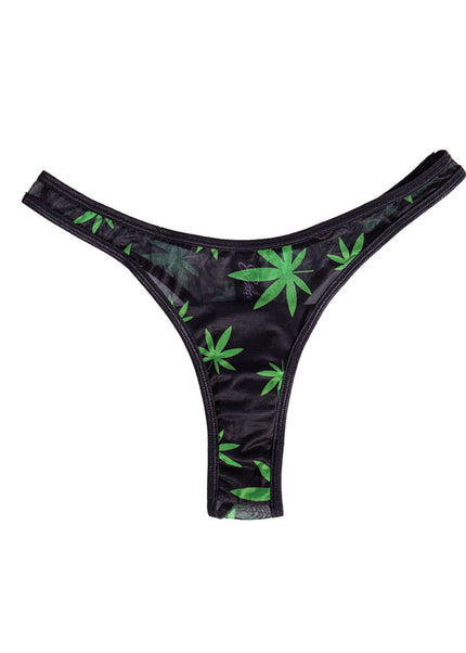 Maia DATE NIGHT 420 PANTY VIBE - L/XL - Black L/XL 420 Panty with Black USB Rechargeable Bullet & Remote