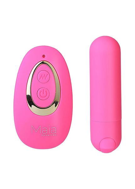 Maia JESSI Remote - Pink 7.6 cm USB Rechargeable Bullet with Wireless Remote