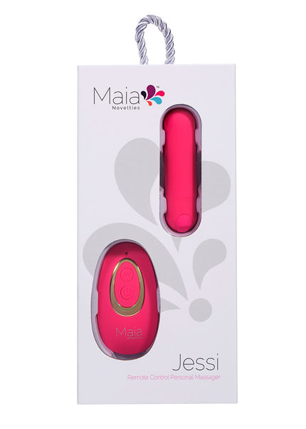 Maia JESSI Remote - Pink 7.6 cm USB Rechargeable Bullet with Wireless Remote
