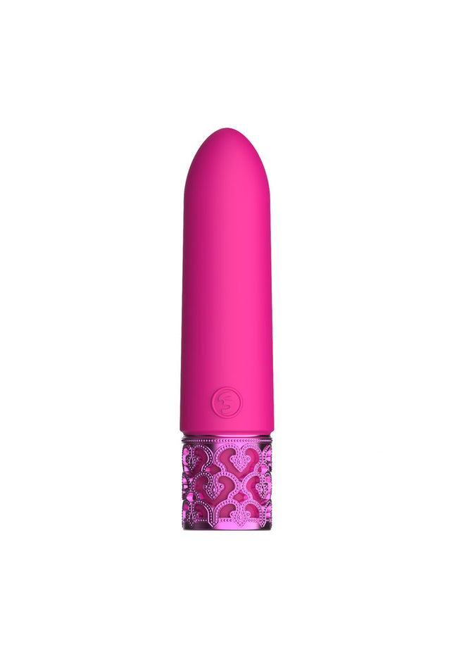 ROYAL GEMS Imperial - Silicone Rechargeable Bullet - Pink 10 cm USB Rechargeable Bullet