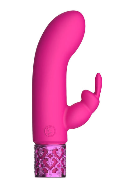 ROYAL GEMS Dazzling - Silicone Rechargeable Bullet - Pink 12 cm USB Rechargeable Bullet