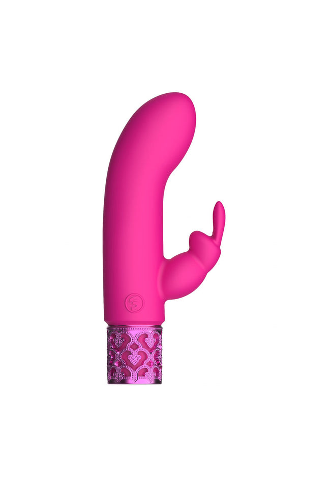 ROYAL GEMS Dazzling - Silicone Rechargeable Bullet - Pink 12 cm USB Rechargeable Bullet