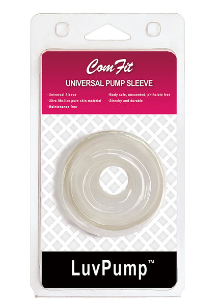 LuvPump ComFit Silicone Sleeve - White - White Universal Penis Pump Sleeve
