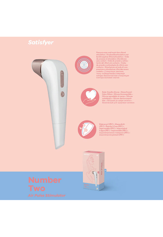 Satisfyer Number 2 - White Touch-Free Clitoral Stimulator