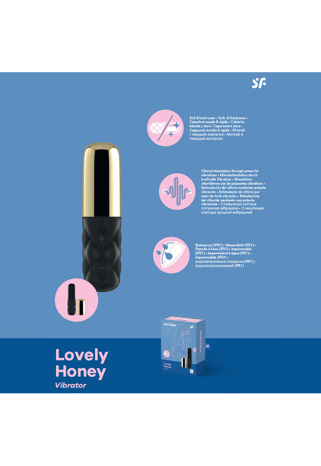 Satisfyer Mini Sparking Darling - Gold/Black USB Rechargeable Mini Vibrator