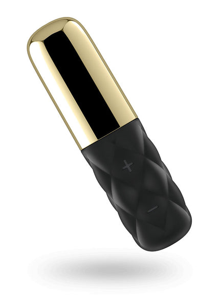 Satisfyer Mini Sparking Darling - Gold/Black USB Rechargeable Mini Vibrator