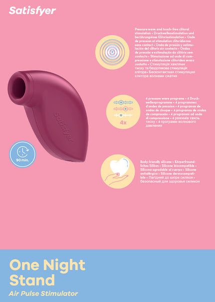 Satisfyer One Night Stand - Touch-Free Disposable Clitoral Stimulator